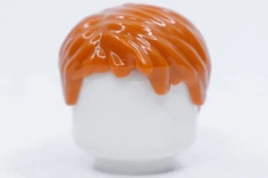 NUEVO LEGO® Minifigura Cabello Naranja Oscuro - Parte Lateral Corta Borrada 10194, 76898 - Imagen 1 de 2