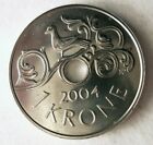 2004 NORWAY KRONE - Stylized Bird - UNCIRCULATED from Mint Roll - Bin #RL