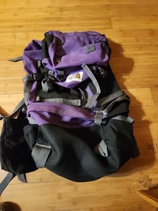 The North Face 85L Internal Frame Hiking Backpack Purple USA Made - Picture 1 of 14