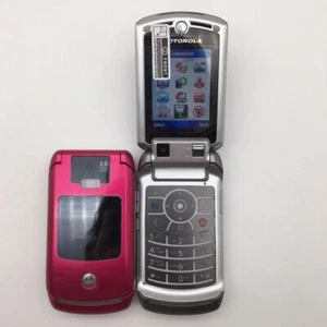 Motorola V3X Original Unlocked Flip GSM Quad 2MP Video Recorder Mobile Phones - Picture 1 of 27