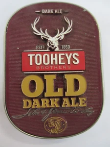TOOHEYS BROTHERS OLD DARK ALE HEAVY METAL ADVERTISING BEER TAP TOPPER - Picture 1 of 5