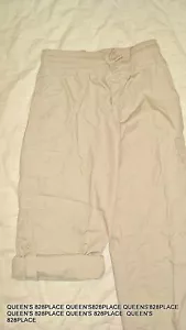 Nwt Ruum Boys Size 6 Khaki Cargo Convertible Roll-Up Pants Elastic Waist Light - Picture 1 of 5