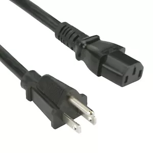 Cable de alimentación 120 V NEMA 5-15P macho a IEC 60320 C13 hembra 6 pies CBL-PWCD-0160-IS - Imagen 1 de 23