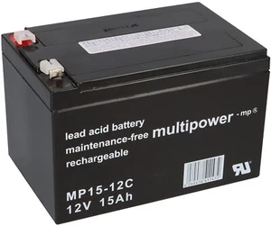 Batteria 12V 15Ah batteria piombo gel solare Pedelec bici elettrica UPS 12Ah 14Ah RESISTENTE AL CICLO - Foto 1 di 6