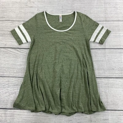 Lularoe Flowy T- Shirt Women Size XX- Small Green Sporty Loose Fit Shirt - NEW - Image 1 of 4