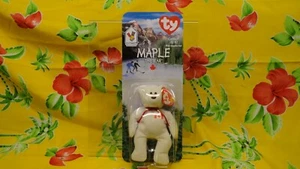 Ty Maple The Bear 1999 Canadian Canada Beanie Baby Ronald McDonald House NIB - Picture 1 of 7