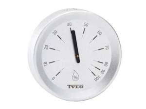 Hygrometer Sauna Accessories Sauna Tylö Brilliant Silver Humidity Meter - Picture 1 of 1