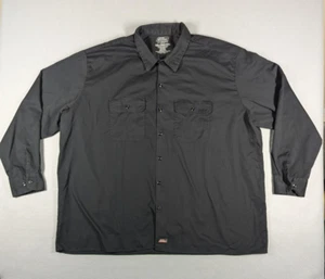 Dickies Shirt Size XXXL Black Temp Control Workwear Long Sleeve Top Paintball - Picture 1 of 8