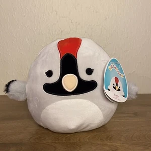 Peluche giungla gru corona rossa Squishmallow 7,5" Basma nuovo con etichetta Squishdate 9/9/2021 - Foto 1 di 10