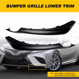 For 2021-2023 Toyota Camry XSE SE Front Bumper Grille Lower Trim Left & Right - Picture 1 of 6