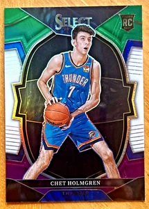 CHET HOLMGREN 2022-23 Select CONCOURSE Rookie Green White Purple SP #83 THUNDER - Picture 1 of 1