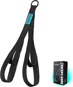 Vulken Tricep Rope Cable Attachment. Dual Lengths in One Extra-Long Pull down - Picture 1 of 1