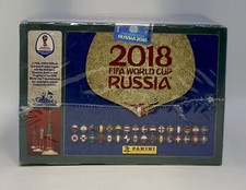 2018 FIFA Panini RUSSIA World Cup Pink Back 104 Packs Sticker Box - NEW SEALED