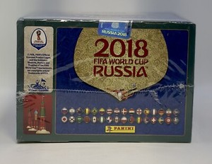 2018 FIFA Panini RUSSIA World Cup Pink Back 104 Packs Sticker Box - NEW SEALED
