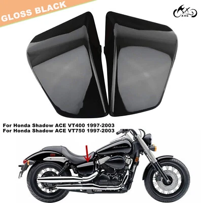 Black Battery Side Fairing Cover For Honda Shadow ACE 750 VT750 VT400 1997-2003 - Image 1 of 4