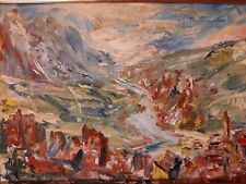 La valle,pittore Nava paesaggio astratto