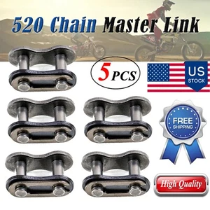 5PCS KMC 520 Chain Master Link For -/ Yamaha Suzuki Kawasaki Motorcycle ATV - Foto 1 di 6