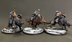 Thunderwolf Cavalry Space Wolves Space Marines Warhammer 40K Dipinto prevendita - Foto 1 di 9