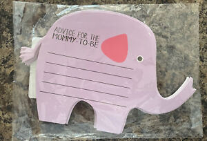 Elephant Baby Shower Advice Cards (Set Of 24) Purple