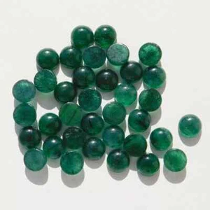 [WHOLESALE] NATURAL GREEN AVENTURINE CABOCHON ROUND SHAPE LOOSE GEMSTONE - Picture 1 of 4