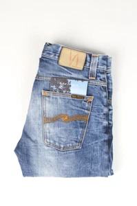 Pantalones de mezclilla 32416 Nudie Proverage Joe ligeros usados en azul para hombre talla 29/32 - Imagen 1 de 7