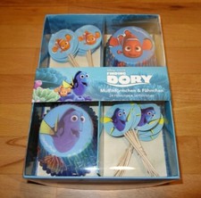 Disney Finding Dory / Findet Dorie (Nemo) Muffinförmchen und Fähnchen, 48-teilig