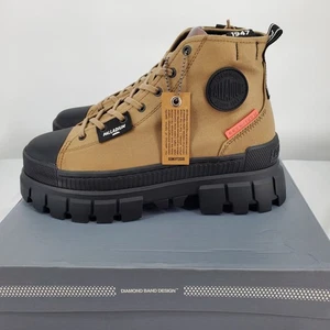Palladium Womens 6 Revolt HI TX Platform Boots Olive 97242-307-M New - Picture 1 of 10