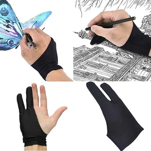 1Pc Two finger Anti-fouling Glove For Drawing & Pen Graphic Tablet PadL_FYAP _dy - Picture 1 of 18