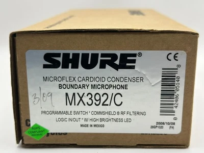 Shure MX392/C Microflex Cardioid Condenser Boundary Omnidirectional Microphone - Image 1 of 4