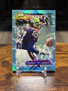 1995 Topps Finest s Refractor Rodney Hampton #172 mit Protector - Bild 1 von 2