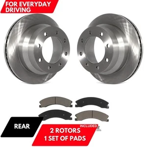 Disc Brake Rotors and Pads Kit for GMC Savana 3500 Chevrolet Express 4500 OE4VGO - Picture 1 of 11