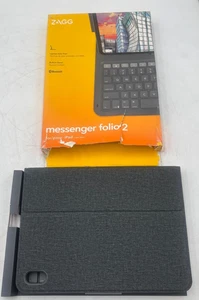 ZAGG Messenger Folio 2 Bluetooth Keyboard Case for Apple iPad 10th Gen/10.9-inch - Picture 1 of 3