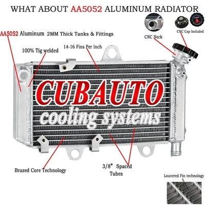 Aluminum Radiator Fits For 2004-2014 Yamaha XT660R XT660X XT 660R XT 660X Foto 1 de 4