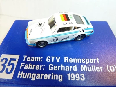 Porsche 911 1:87 Hungaroring 1993 G. Müller GTV Racing Euromodell 0241 HO NUOVO - Immagine 1 di 4