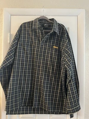 Mecca USA Shirt Mens XL Long Sleeve Button up Plaid Hiphop Streetwear Y2K VTG - Image 1 of 4