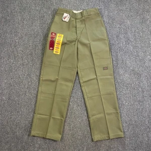 VINTAGE Dickies Double Knee Work Pants Adult 30x32 Olive Green Baggy Skater 2005 - Picture 1 of 23