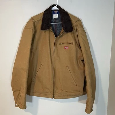 Chaqueta de Trabajo Dickies Detroit De Colección Para Hombre Manta Forrada Tostada Talla XL Ropa de Trabajo DEFECTUOSA Foto 1 de 4