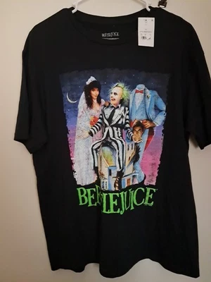 Camiseta Beetle Juice talla grande negra Foto 1 de 4