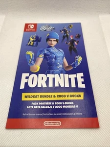 Nintendo Switch Fortnite WILDCAT + 2000 Vbucks Bundle Code! Unscratched! *USPS* - Picture 1 of 2