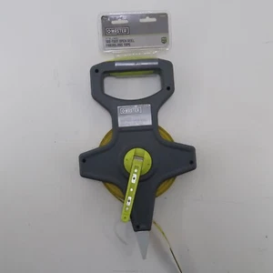 100 Foot 1/2" blade Measuring Tape Measure Reel Landscaping Building Surveying - Picture 1 of 5
