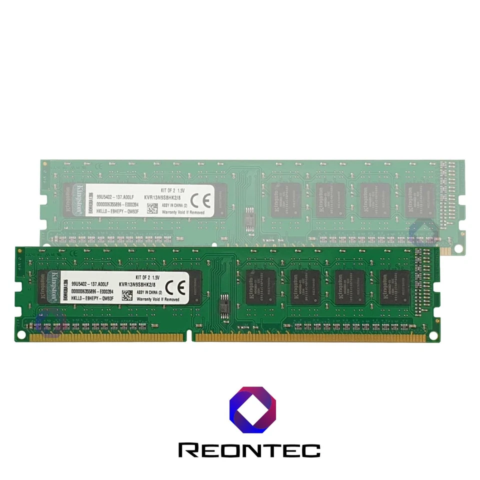 4GB RAM PC Kingston PC3-10600 DDR3 KVR13N9S8HK2/8 1Rx8 Memoria PC3 - Immagine 1 di 1