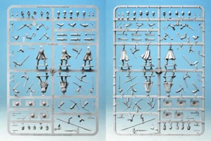Oathmark - OAKP403 - Fanteria leggera umana - 1 sprue - 5 figure - Frostgrave D&D - Foto 1 di 2