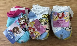 CALCETINES DISNEY PRINCESA Y CONGELADOS NIÑOS PEQUEÑOS TALLA 4-5 1/2 NUEVOS EN PAQUETE 15 PARES - Imagen 1 de 6
