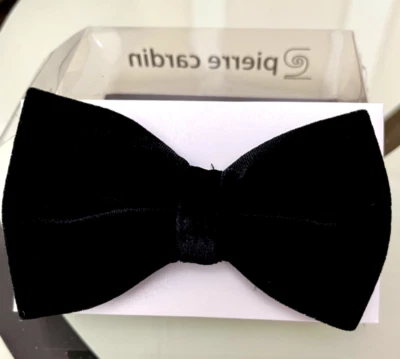 Pajarita de terciopelo Pierre Cardin talla única NEGRA (NUEVA) Foto 1 de 3