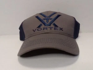 Vortex Optics Logo Embroidered Hat Gray Blue SnapBack Adjustable Baseball Cap - Picture 1 of 4