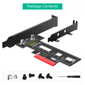 M Key M.2 NGFF to Computer SATA Dual SSD PCI PCIe x4 NVMe Express Adapter Card - Bild 1 von 8
