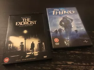 THE EXORCIST / THE THING - DVD/Region 2/Warner/Universal/18 Rated/Horror/Bundle - Picture 1 of 7