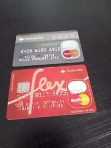 Brasil - Santander Bank - MasterCard - Lot of 2 Expired Card - Picture 1 of 1