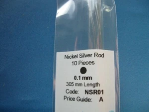 (1,93 €/m), Albion Alloys, Neusilberdraht, Ø 0,1 mm, NSR01 - Bild 1 von 1