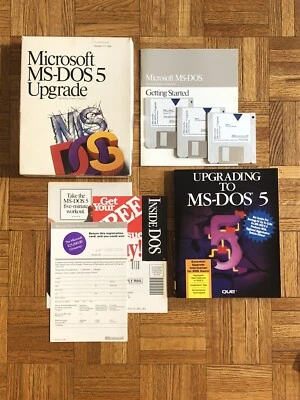 Vintage Microsoft MS-DOS 5 Upgrade 3.5" Floppy - EXC - Image 1 of 4